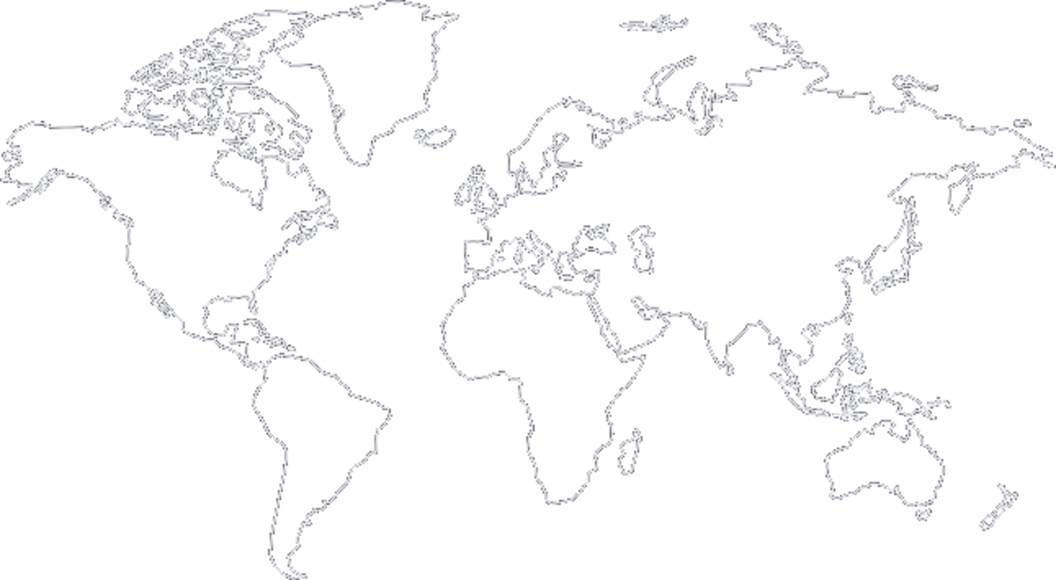 Carte du monde de notre présence